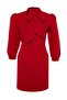 Red Plus Size Unlined Long Sleeve A-Cut Mini Woven Dress Tbbaw23Ah00035 - 5
