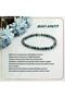 Certified Blue Apatite Natural Stone Bracelet 6mm B094