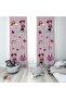 Baby and Children's Room Minnie Mouse Two Wing Background Curtain Bmfp-180