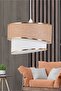 Wind Cake Single Pendant Lamp Chandelier and Gold Lampshade Set Kumbeige - 2