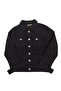 Boy's Washed and Lycra Seasonal Black Denim Jacket - 2
