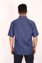 Men's Short Sleeve Navy Blue Classic Shirt - 2