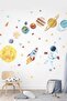 Astronaut And Planets Kids Room Mural Wall Sticker
