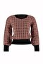 Dusty Rose Glitter Tweed Look Knitwear Sweater Twoaw21Kz0032 - 7
