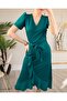 Midi Length Belted Dress - 3