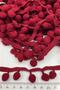 Burgundy Pompom Ribbon 10 Meters – Pompom – Pompom - 2