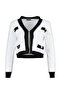 Ekru Tüylü/Yumoş İplikli Crop/Kısa Triko Hırka TWOAW22HI0048 - 7