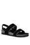 Jomeı 2fx Black Women's Thick Sole Sandals - 2