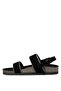 Jomeı 2fx Black Women's Thick Sole Sandals - 4