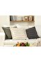 Reverie Cotton Filled Throw Pillow 45x45 cm Anthracite (Inner Pillow Included) - 3