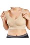 Seamless Padded Bra Set. 3 Colors in One Package (Black-white-skin) - 2