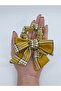Melkady 190j - Plaid Bow Scarf Hair Rubber - 2
