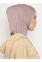 Visca Seirisi Striped Plain Hijab Turban - St 296 Dried Rose - 5