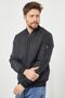 Men's Black Bomber Jacket - 6
