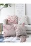 4-Piece Double-Sided Colored Abstract Pattern on the Floor Modern Raschel Knitted Pillow Throw Pillow Cover Set