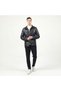 Ottowa Men's Jumbo Stitched Genuine Leather Coat Navy Blue - 2