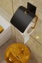 Gold Stainless Steel WC Paper Holder with Lid 7 Toilet Paper Hanger Adhesive Design - 2