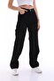 Women's Black High Waist Palazzo Jean Denim Trousers - 6