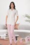 Effortt Women's Maternity Pajama Set Summer Short Sleeve Polka Dot Set 1042