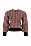 Dusty Rose Glitter Tweed Look Knitwear Sweater Twoaw21Kz0032 - 6