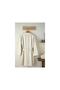 Natural Cotton & Linen Kimono Bathrobe S-m Beige - 2