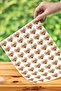 160 Pieces 2.5 Cm Handmade With Love Adhesive Kraft Look Sticker Label Packaging Party Gift