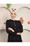 Boutique Gathered Buttoned Hijab Ayrobin Dress -01 - 6