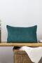 Soften Dark Green Decorative Throw Pillow 50x30 Cm