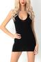 Super Mini Dress with Back Piping Detail - 2