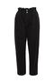 Black High Waist Elastic Waist 100% Cotton Plus Size Mom Jeans Tbbaw23Je00002 - 12