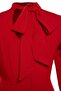 Red Plus Size Unlined Long Sleeve A-Cut Mini Woven Dress Tbbaw23Ah00035 - 6