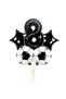 Black Number Balloon Football Ball And Black Star Balloon Set