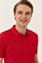 Base. Polo Assn Polo Collar Basic Red Slim Fit Pocketless Men's T-shirt - 2
