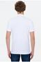 Base. Polo Assn Polo Collar White Slim Fit Pocketless Men's T-shirt - 4