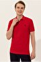 Base. Polo Assn Polo Collar Basic Red Slim Fit Pocketless Men's T-shirt - 3