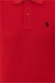 Base. Polo Assn Polo Collar Basic Red Slim Fit Pocketless Men's T-shirt - 6