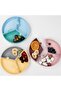 Vacuum Silicone Food Plate Puzzle - Mellow Yellow / Powder Grey - 7