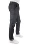 Men's Dark Blue Side Pocket Lycra Free Classic Thin Jeans - 2