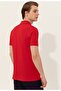 Base. Polo Assn Polo Collar Basic Red Slim Fit Pocketless Men's T-shirt - 5