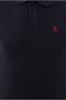 Base. Polo Assn Dark Navy Blue Polo Collar Slim Fit Pocketless Men's T-shirt - 6