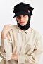 شال حجاب نسائي حريري متعدد الشيفون وقبعة من القطن الممشط - مريح وخفيف جدًا
