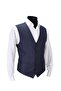 Men's Vest V-Neck Navy Blue Dobby 50405 - 2