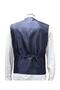 Men's Vest V-Neck Navy Blue Dobby 50405 - 5