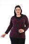 Plus Size Viscose Patterned Blouse - 4