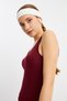 Women's White Cotton Combed Non-Slip Anti-Sweat Ultra-Light Sports Hair Band Bandana - 4