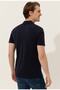 Base. Polo Assn Dark Navy Blue Polo Collar Slim Fit Pocketless Men's T-shirt - 5
