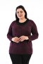 Plus Size Viscose Patterned Blouse - 2