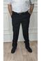 Men's Large Size Classic Relaxed Cut Fabric Trousers