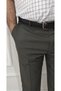 Men's Plus Size Classic Khaki Relaxed Cut Fabric Trousers - 2