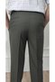 Men's Plus Size Classic Khaki Relaxed Cut Fabric Trousers - 5